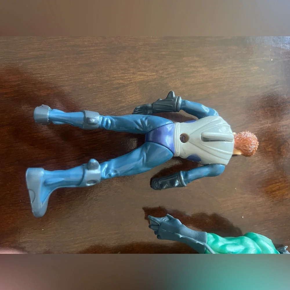 4 Vintage Action Figures Evil Lyn (MOTU), Shark Boy, Batman Scuba, Hordak
